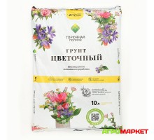 Грунт Цветочный 10л Торфяная поляна РТК