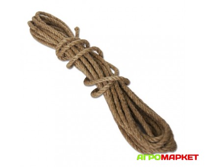Веревка джутовая креченая 8мм х 10м 130кгс