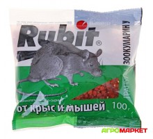 Гранулы от крыс и мышей масляно-сырные 100г Зоокумарин+ Rubit